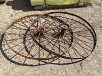    (2) Steel Wagon Wheels