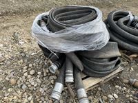    Pallet of 4 Inch Flat Hoses with Camlocks