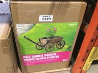    Half Barrel Garden Planter