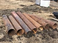    (7) Pieces of 6-8 Ft 12 Inch Pipe