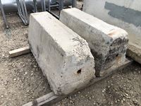    (2) 23 Inch X 52 Inch Cement Blocks