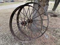    (2) 48 Inch Steel Wheels