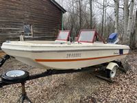  Peterborough  14-1/2 Ft Double Hull Boat and Trailer