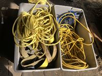    Extension Cords, Assorted Ratchet Straps & Rope