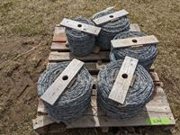    (4) Rolls of Barb Wire, (1) Part Roll