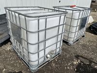    (2) Poly Tanks with Cages