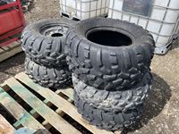    (5) 25 X 11.00-12 ATV Tires & Rims
