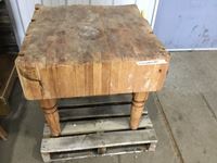    Antique Maple Butcher Block Table