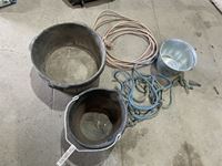    Feed Pails, Cow Halters and Rope