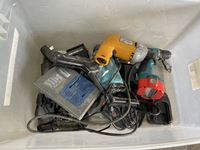    Tote of Miscellaneous Electric Tools