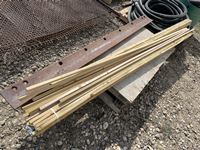    Grader Blade and Qty of 1 X 1 X 8 Wood