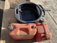    (2) Jerry Cans and Oil Drain Pan