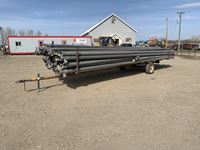 (68) 7 Inch Irrigation Pipe W/ Pipe Trailer