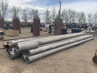 (19) 10 Inch Slotted Flood Irrigation Pipes