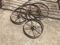    (4) Steel Wagon Wheels