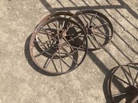    (3) Steel Wagon Wheels