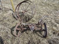    (2) 3 Ft Steel Wheels & Steel Wheel Axle