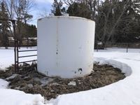    Oilfield Tank Converted to Grain Storage