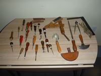    Various Leather Working Hand Tools