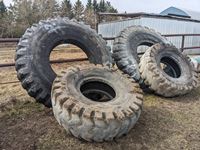    (2) Rubber Tire Feeders with Tire Stands