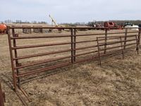    (2) 24 Ft Free Standing 6 Bar Panels with 12 Ft Gate