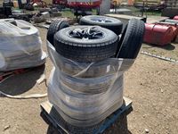    Qty Of Misc Trailer Tires W/ Rims