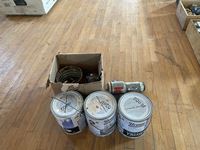    (3) Cans of Paint w/ Fittings