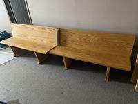    (2) Wooden Benches