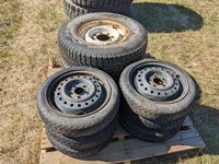    (6) 115/70D14 Tires with Rims, (2) 245/75R16 Tires with Rims