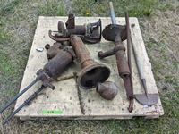    Qty of Water Well Hand Pumps and Parts, Wood Auger Bit, Edger
