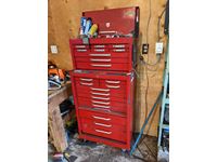    Red Tool Box with Contents