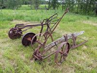    (2) Antique One Bottom Plows