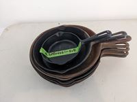    (7) Various Size Cast Iron Skillets