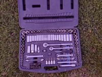    Mastercraft 33/8 Inch and 1/2 Inch Socket Set with Case