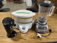    Black & Decker Rice Steamer, Kitchen Aid Blender and Electric Can Opener