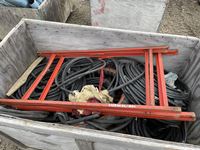    Qty of 3/8 Inch Steam Hose, Fuel Hose, Pipe Stands and Sign Stands