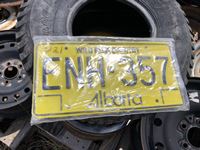    Vintage AB License Plates