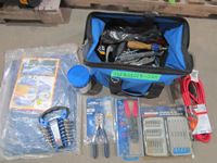    Tool Bag with Miscellaneous Tools, Tarp