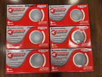    (6) 4 Inch Recessed Light Kits