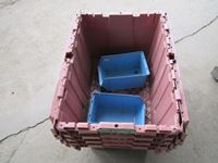    (4) Plastic Totes and (2) Stackable Containers