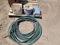    Roll of Fence Wire, Box of Fencing Staples and 70 Ft of 3 Wire 100V Wire