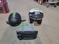    Mongoose Bicycle Helmet, G-force Car Racing Helmet and Z06 Radio Deck