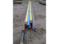    Qty of Mostly 3.5 Inch Pipe Assorted Lengths