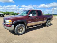 2002 GMC 2500 4X4 Extended Cab Pickup Truck