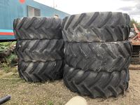 (6) Goodyear Super Traction 710/70 R38 Tractor Tires