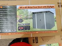  TMG Industrial  6 Ft X 8 Ft Metal Shed with Skylight