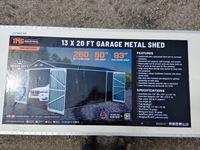  TMG Industrial  13 Ft X 20 Ft Metal Shed Garage