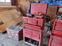    Large Red Toolbox with Contents