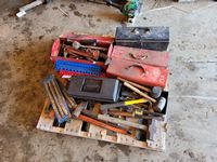    Large Assortment of Toolboxes & Shop Tools