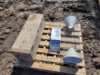    (2) Live Traps & Wooden Box with Concrete Tools
